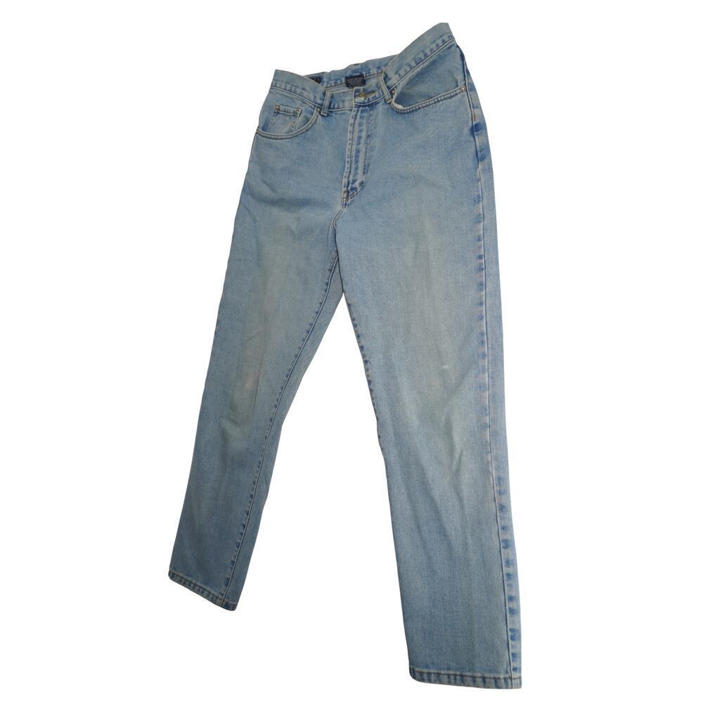 F. by Faconnable Vintage High-Waisted Light Wash Jeans – Women’s Size 14 - Picture 4 of 12
